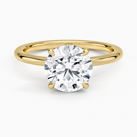 Hidden Heart Solitaire Ring