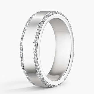 Glacier Eternity Diamond 6mm Wedding Ring (1/2 ct. tw.) in Platinum