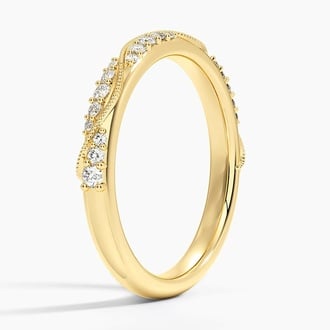 Camellia Milgrain 2.5mm Diamond Ring