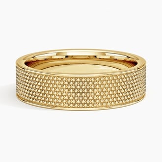 Mateo Textured 6mm Wedding Ring