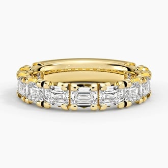 Luxe Nathalie Emerald Cut Lab Diamond Ring