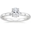 18K White Gold Corinne Diamond Ring, smalltop view