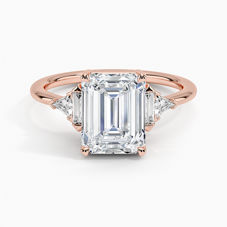 14K Rose Gold Edie Art Deco Diamond Ring