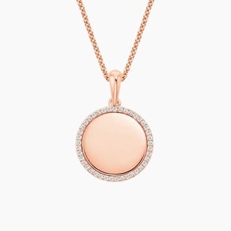 Disc Diamond Pendant