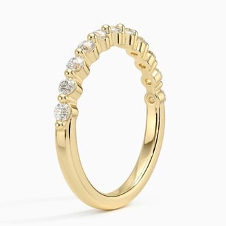 Single Shared Prong Diamond Ring