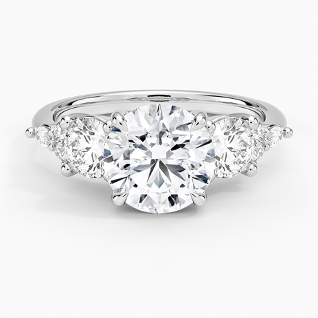 Luxe Nadia Three Stone Diamond Ring