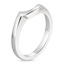 18K White Gold Cascade Wedding Ring, smallside view