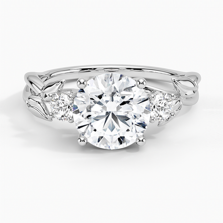 Budding Willow Three Stone Diamond Ring