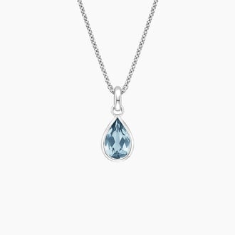 Bezel Aquamarine Pendant