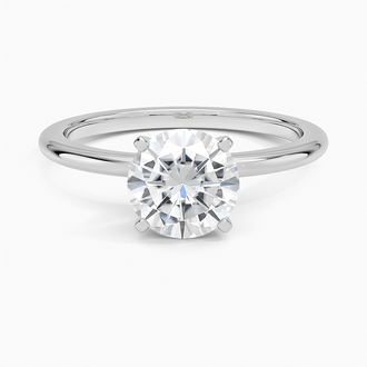 Moissanite 1.5mm Four-Prong Comfort Fit Ring