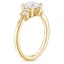 18K Yellow Gold Jaqueline Art Deco Diamond Ring, smallside view