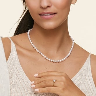 18 in. Cultured Pearl Strand Necklace