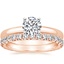 14K Rose Gold 2.5mm Comfort Fit Ring with Luxe Sienna Diamond Ring (5/8 ct. tw.)