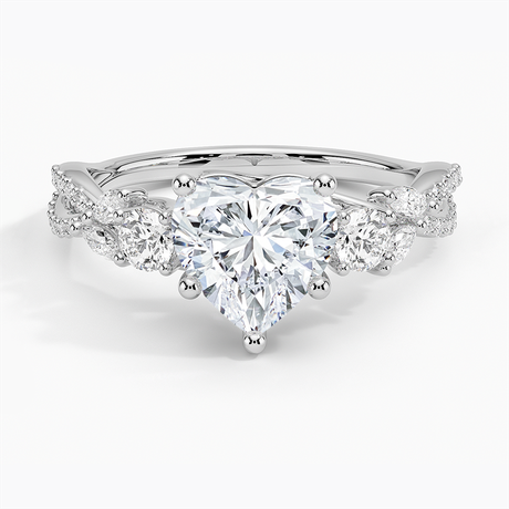 Luxe Willow Three Stone Diamond Ring - Brilliant Earth