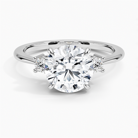 Three Diamond Engagement Ring - Selene