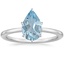 18K White Gold Lumiere Diamond Ring, smalltop view