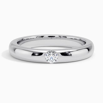 Apex Diamond Ring in 18K White Gold