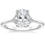 18K White Gold Faye Diamond Ring, smalltop view