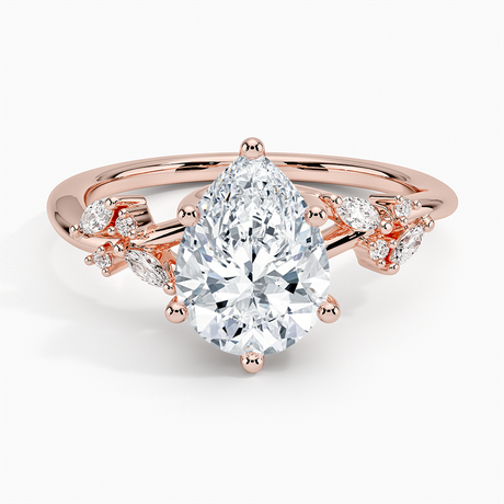 14K Rose Gold Arden Diamond Ring