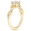 18K Yellow Gold Budding Willow Solitaire Ring, smallside view