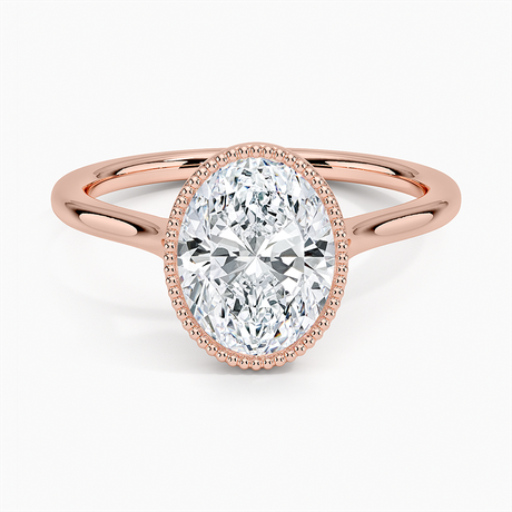 14K Rose Gold Margot Bezel Ring