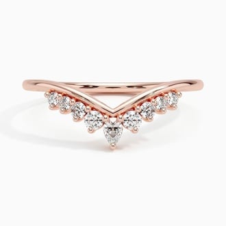 Veronika Diamond Ring in 14K Rose Gold