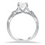 Claw Prong Twisted Band Diamond Ring, smallside view