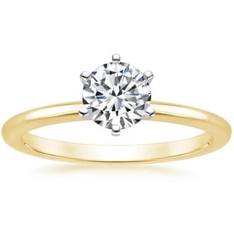 1.5mm Comfort Fit Six-Prong Solitaire Ring