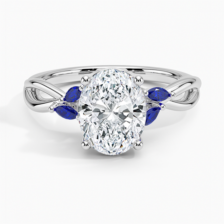 Diamond Ring with Sapphire Accents - Willow