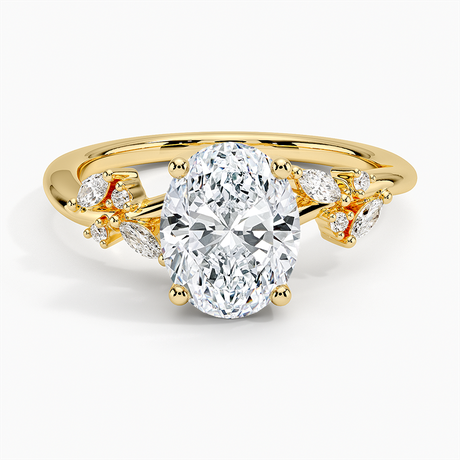 Marquise Cluster Engagement Ring - Arden