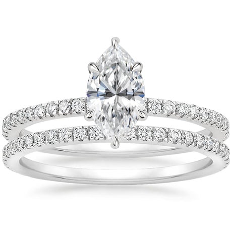 18K White Gold Luxe Viviana Diamond Bridal Set (1/2 ct. tw.)