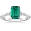 18K White Gold Nadia Diamond Ring, smalltop view