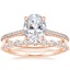 14K Rose Gold Luxe Dawn Diamond Ring with Marseille Diamond Ring (1/3 ct. tw.)