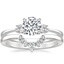 Platinum Selene Diamond Ring with Lunette Diamond Ring