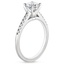 18K White Gold Sonora Diamond Ring, smallside view