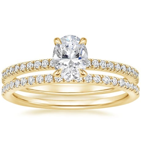 18K Yellow Gold Viviana Diamond Bridal Set (2/5 ct. tw.)