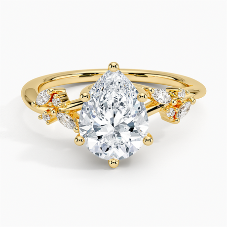 Marquise Cluster Engagement Ring - Arden