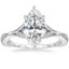 18K White Gold Zinnia Diamond Ring (1/3 ct. tw.), smalltop view