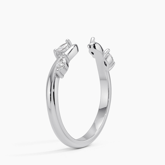 Willow Diamond Open Ring in Platinum