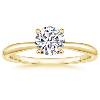 2mm Freesia Solitaire Ring