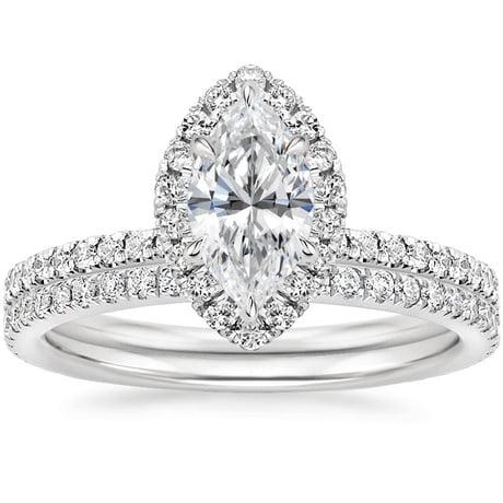 18K White Gold Waverly Diamond Bridal Set (2/3 ct. tw.)