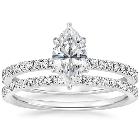 18K White Gold Viviana Diamond Bridal Set (2/5 ct. tw.)