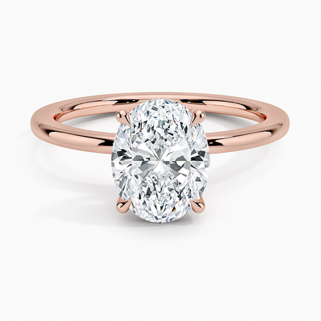 14K Rose Gold Audrey Perfect Fit Solitaire Ring