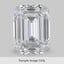 0.51 Carat Emerald Diamond large top view