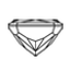 1.0 Carat Cushion Diamond small side view with measurements