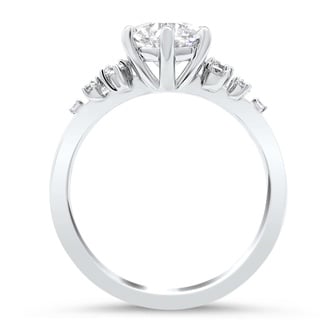 Custom Six Prong Round Diamond Ring