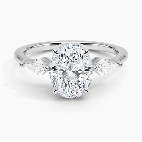 18K White Gold Luxe Cometa Three Stone Diamond Ring (1/3 ct. tw.)