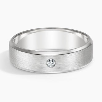 Matte Men's Diamond Ring