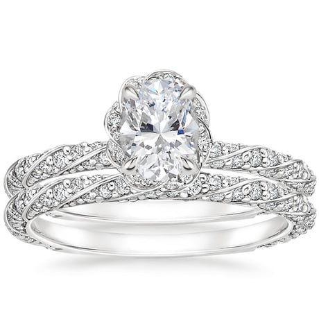 18K White Gold Nova Diamond Bridal Set (3/4 ct. tw.)