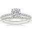 Platinum Adeline Diamond Ring with Whisper Diamond Ring (1/10 ct. tw.)